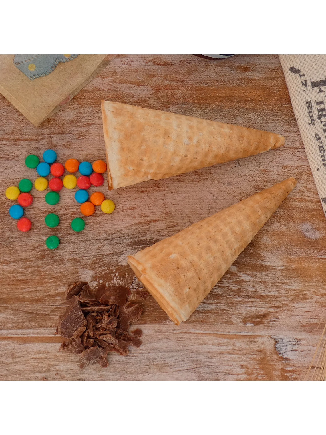 Cono de Helado Estandar 10 cm x 4,5 cm Caja 360 unidades 1