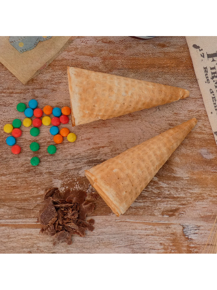 Cono de Helado Estandar 10 cm x 4,5 cm Caja 360 unidades 1