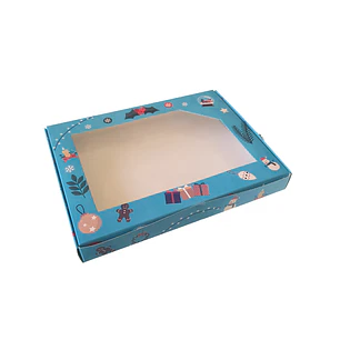 Caja Navideña tamaño 24x18x3 cm N°12 Colores 1 unidad
