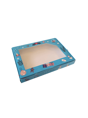 Caja Navideña tamaño 24x18x3 cm N°12 Colores 1 unidad