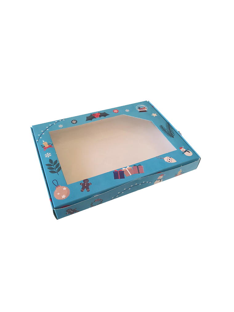 Caja Navideña tamaño 24x18x3 cm N°12 Colores 1 unidad 1