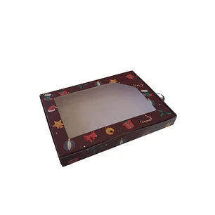Caja Navideña tamaño 24x18x3 cm N°12 Colores 1 unidad