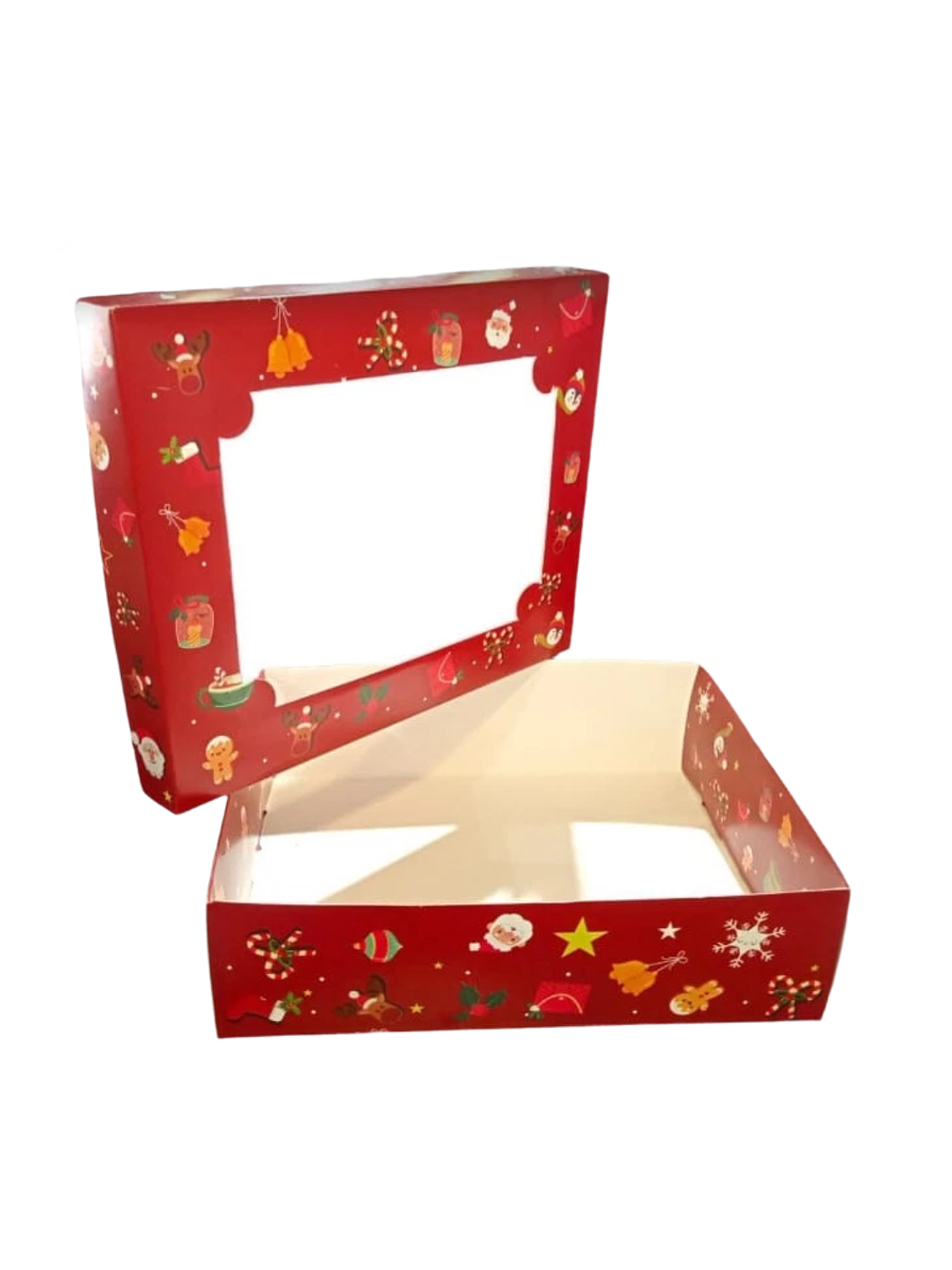 Caja Desayuno Fines Varios Navidad 25x20x7 Cm Con Ventana 1