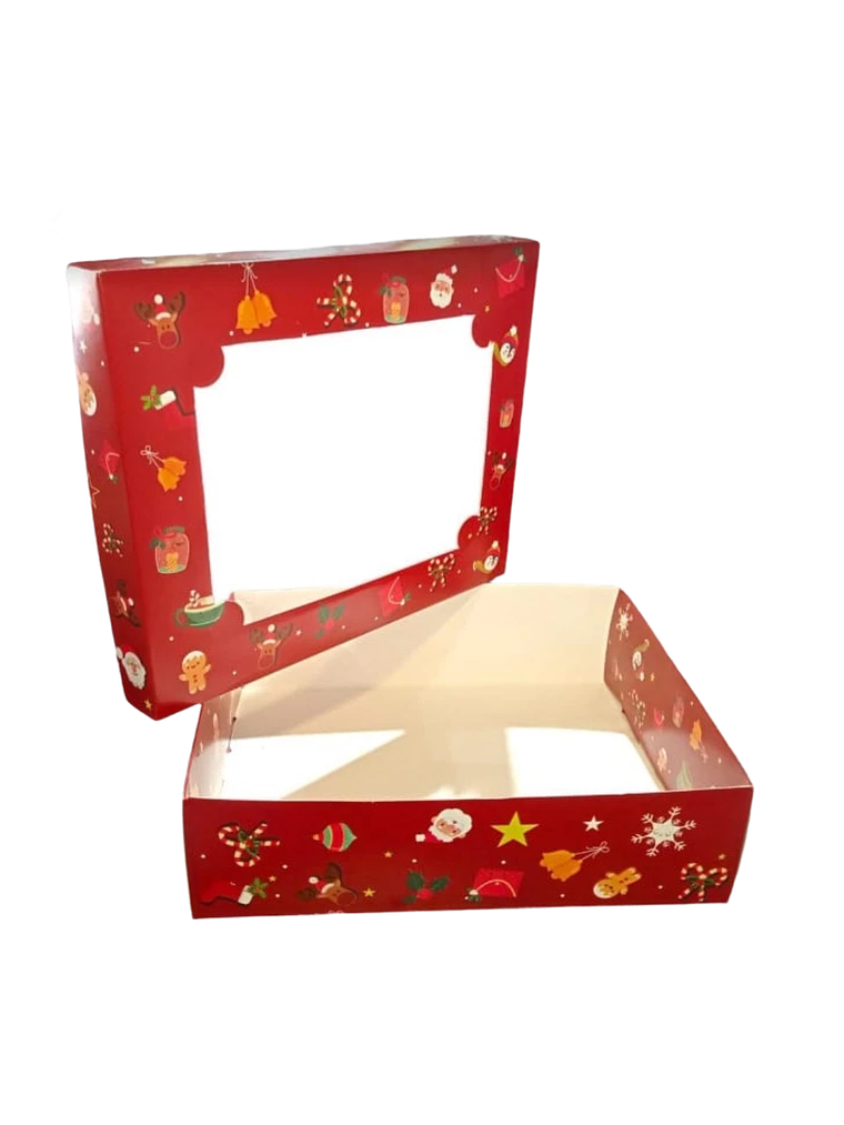 Caja Desayuno Fines Varios Navidad 25x20x7 Cm Con Ventana 1