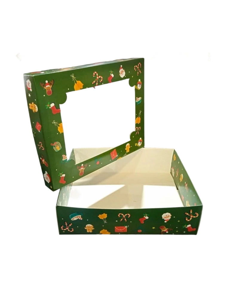 Caja Desayuno Fines Varios Navidad 25x20x7 Cm Con Ventana 2