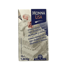 Crema Chantilly Vegana Monna Lisa 1 Lt