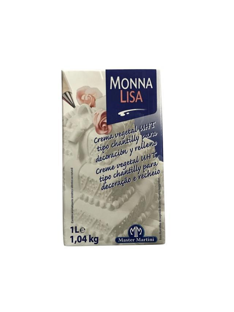 Crema Chantilly Vegana Monna Lisa 1 Lt 1