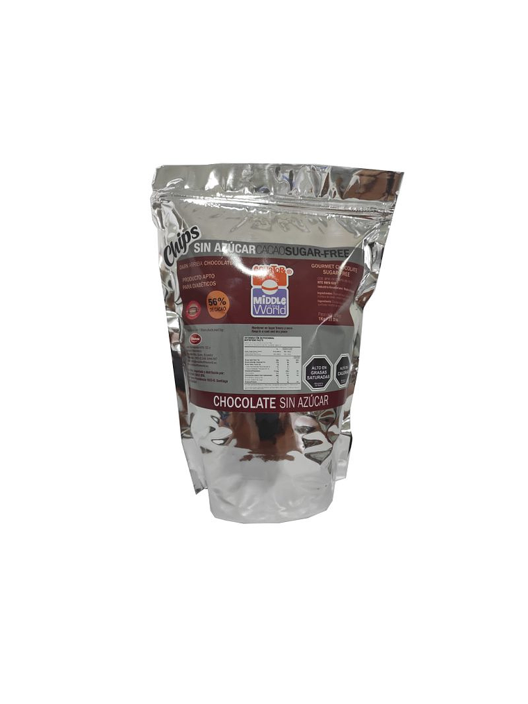 Chips Chocono Sin Azúcar 56% Cacao 1kg 1