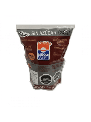 Chips Chocono Sin Azúcar 56% cacao 200gr