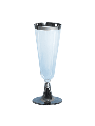 Copa de Champaña Plástico Poliestireno 4 oz Darnel 6 unidades