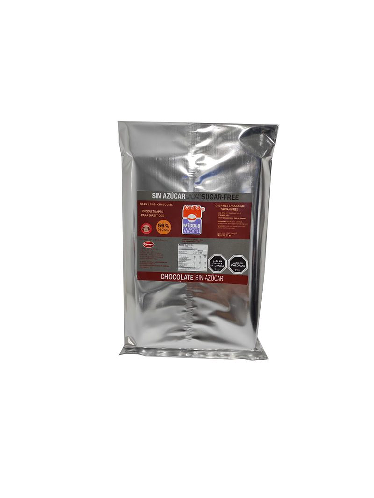 Chocolate Barra 56% Cacao Sin Azúcar Chocono 1kg 1