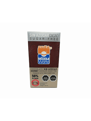 Chocolate Barra Premium 56% Cacao Sin Azúcar Chocono 500grs