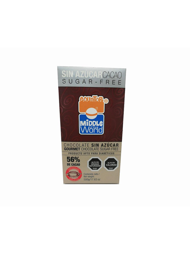 Chocolate Barra Premium 56% Cacao Sin Azúcar Chocono 500grs 1