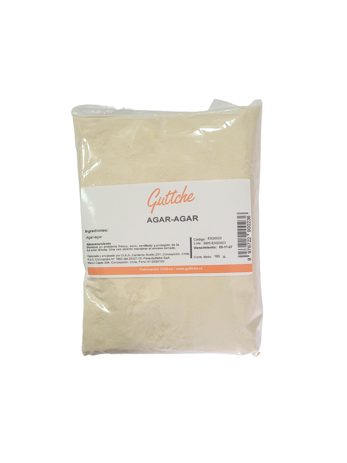 Agar Agar Guttche Gelatina Neutra 100 grs 1