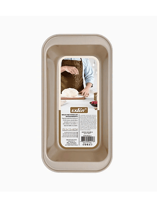 Molde Queque Antiadherente Dorado Rectangular 1 Espacio 25,3x13x6 cm