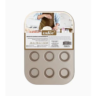 Molde Mini Queque 12 espacios 26,5x18,5x1,5 cm