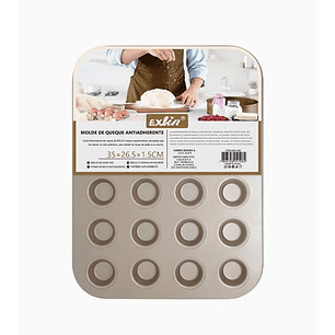 Molde Queque Antiadherente 24 Espacios 35x26,5x1,5 cm