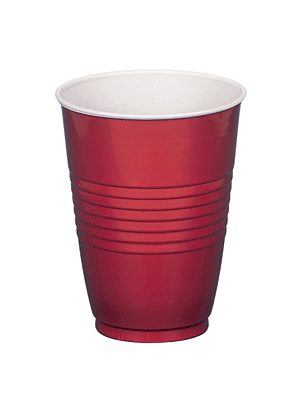 Vaso Plástico Color 12oz x12 unid