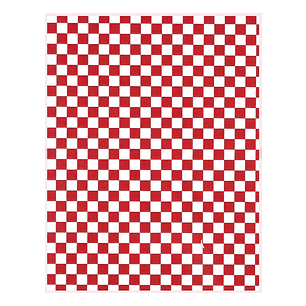 Papel Antigrasa 28x38 cm 100 unidades Cuadros Rojos