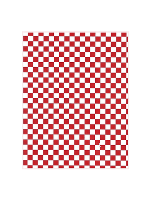 Papel Antigrasa 28x38 cm 100 unidades Cuadros Rojos