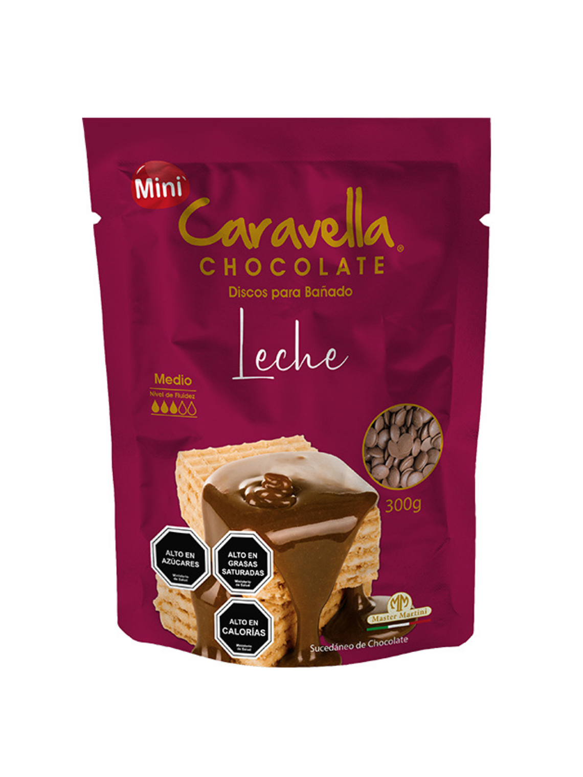 Mini Cobertura Chocolate Caravella Leche 300grs 1