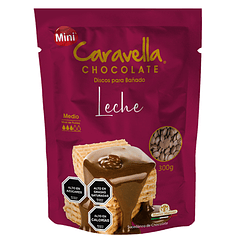 Mini Cobertura Chocolate Caravella Leche 300grs