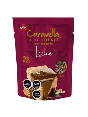 Mini Cobertura Chocolate Caravella Leche 300grs