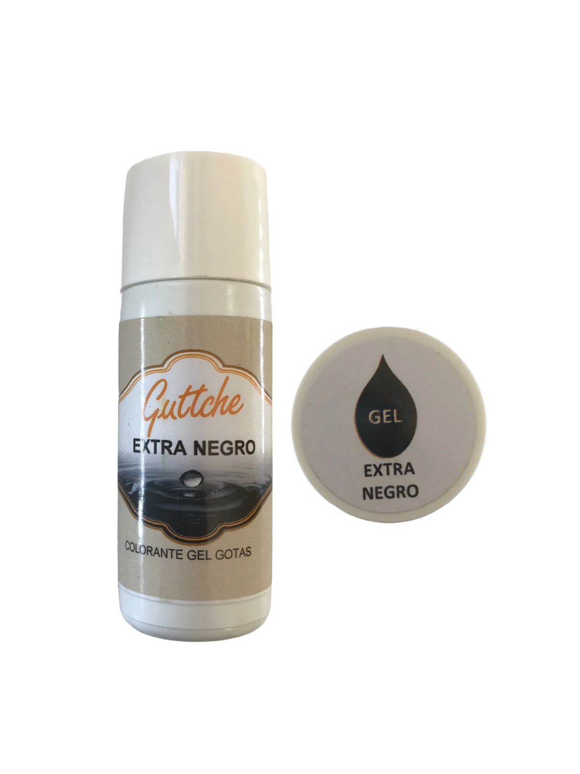 Colorantes En Gel Con Gotario Guttche 20gr Extra Negro 1