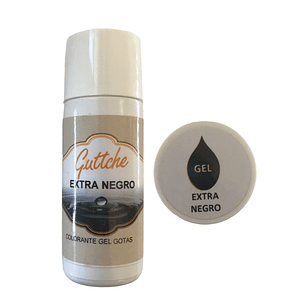 Colorantes En Gel Con Gotario Guttche 20gr Extra Negro
