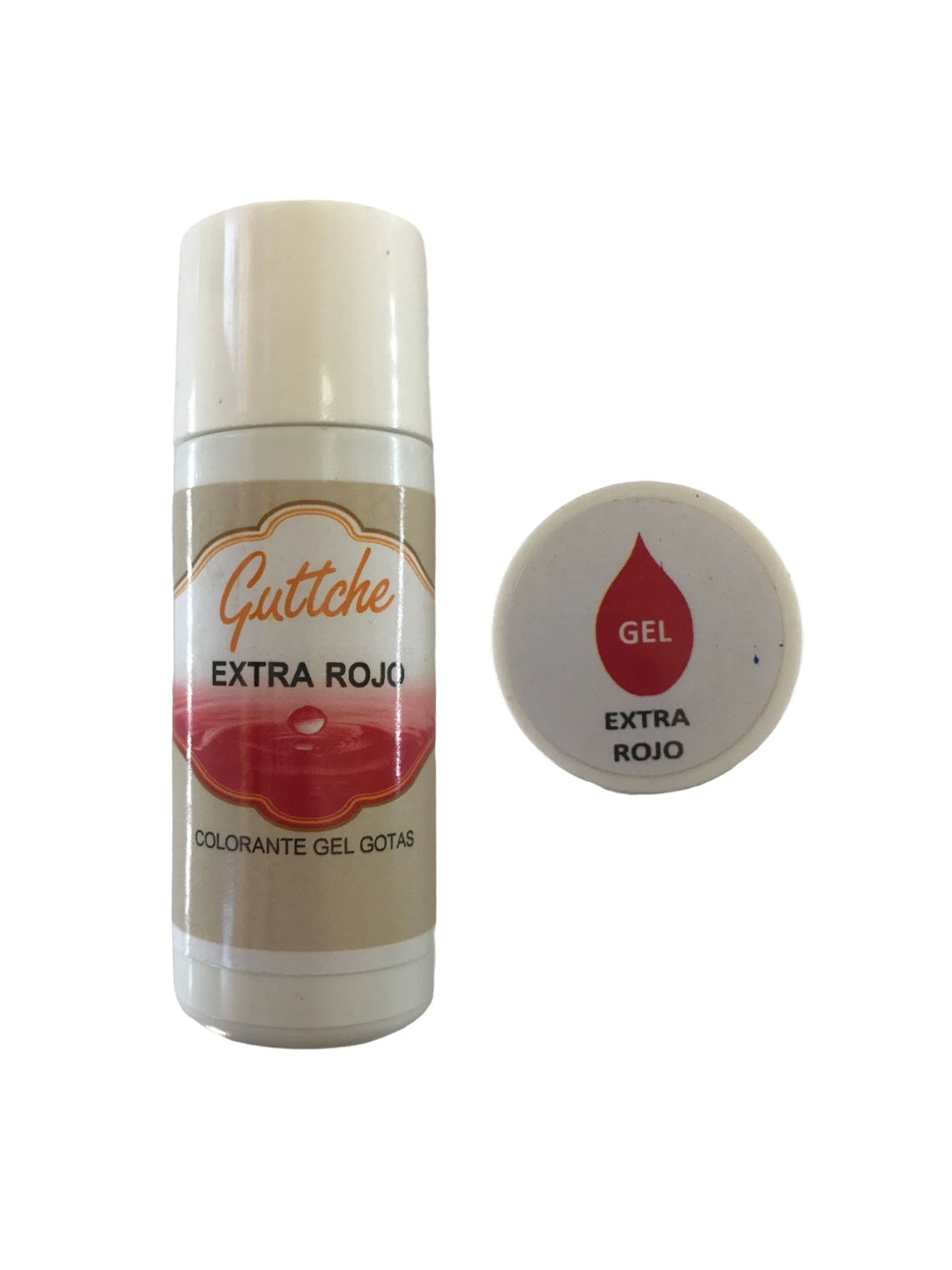 Colorantes En Gel Con Gotario Guttche 20gr Extra Rojo 1