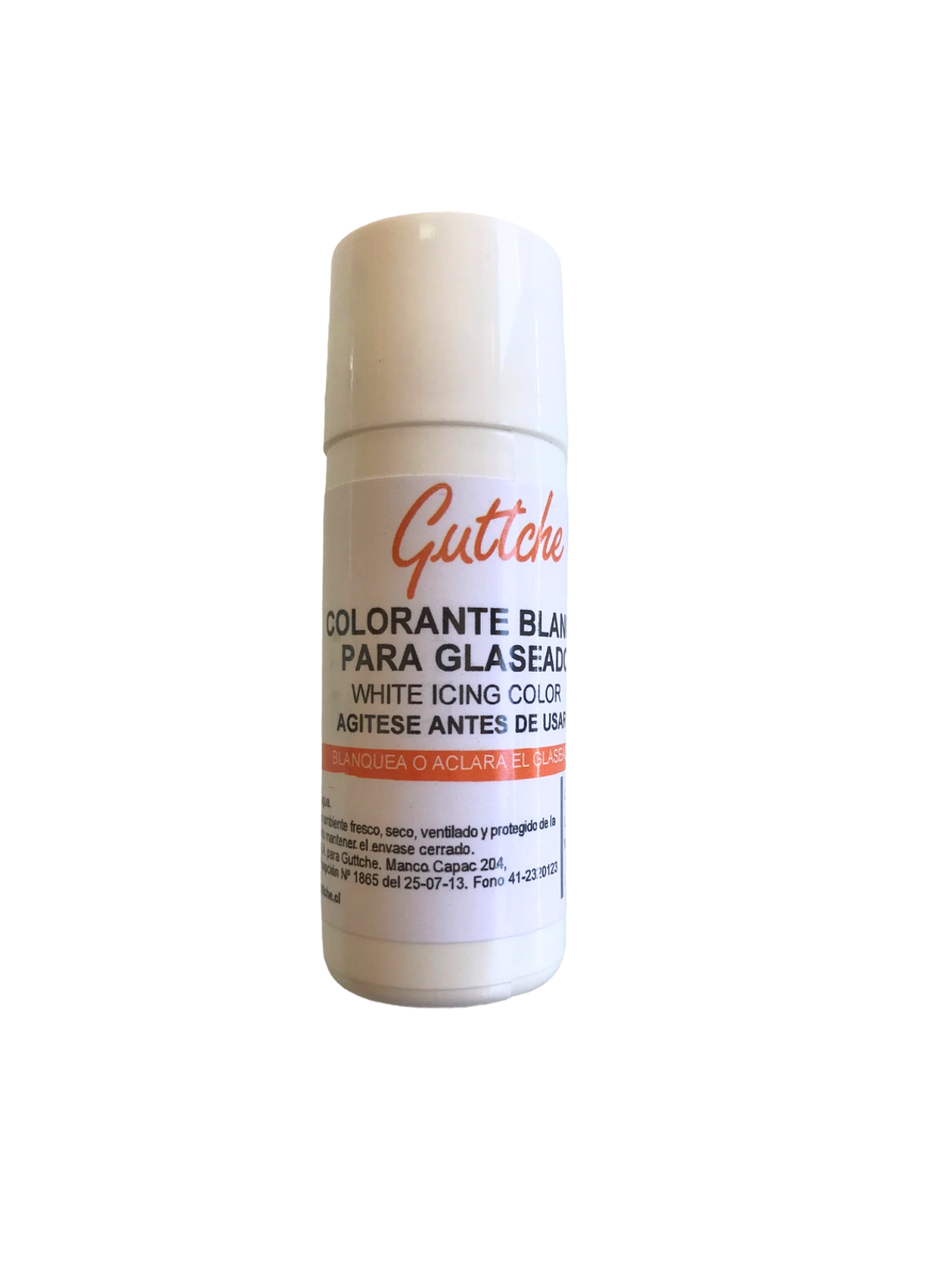 Colorante Blanco para Glaseado Guttche 20gr 1