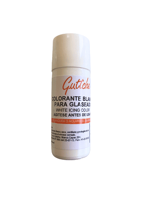 Colorante Blanco para Glaseado Guttche 20gr