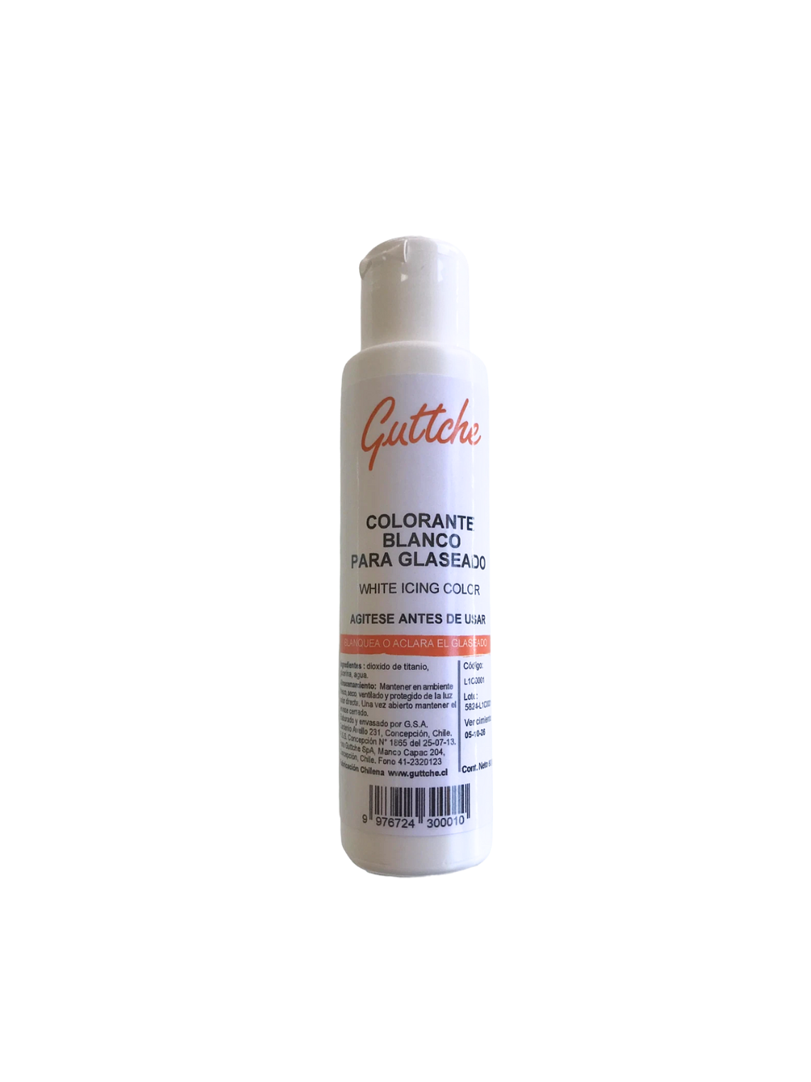Colorante Blanco Para Glaseado Guttche 60 grs 1