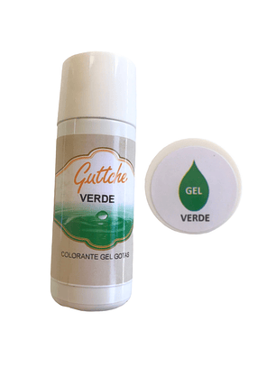 Colorantes En Gel Con Gotario Guttche 20gr Verde