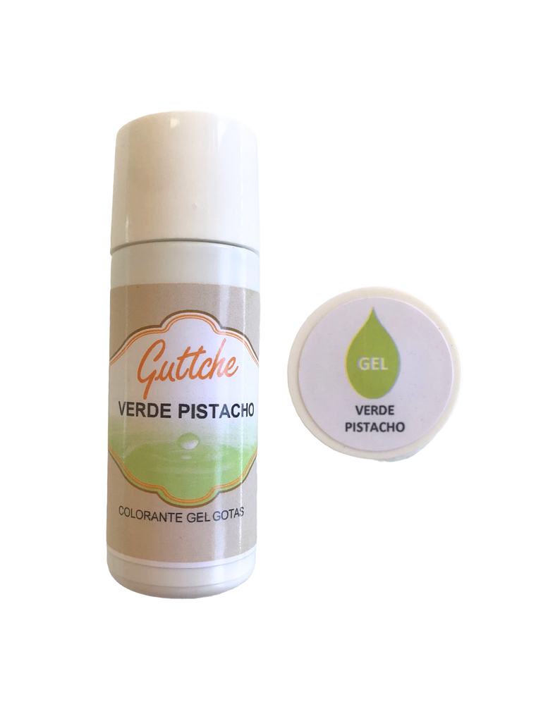 Colorantes En Gel Con Gotario Guttche 20gr Verde Pistacho 1