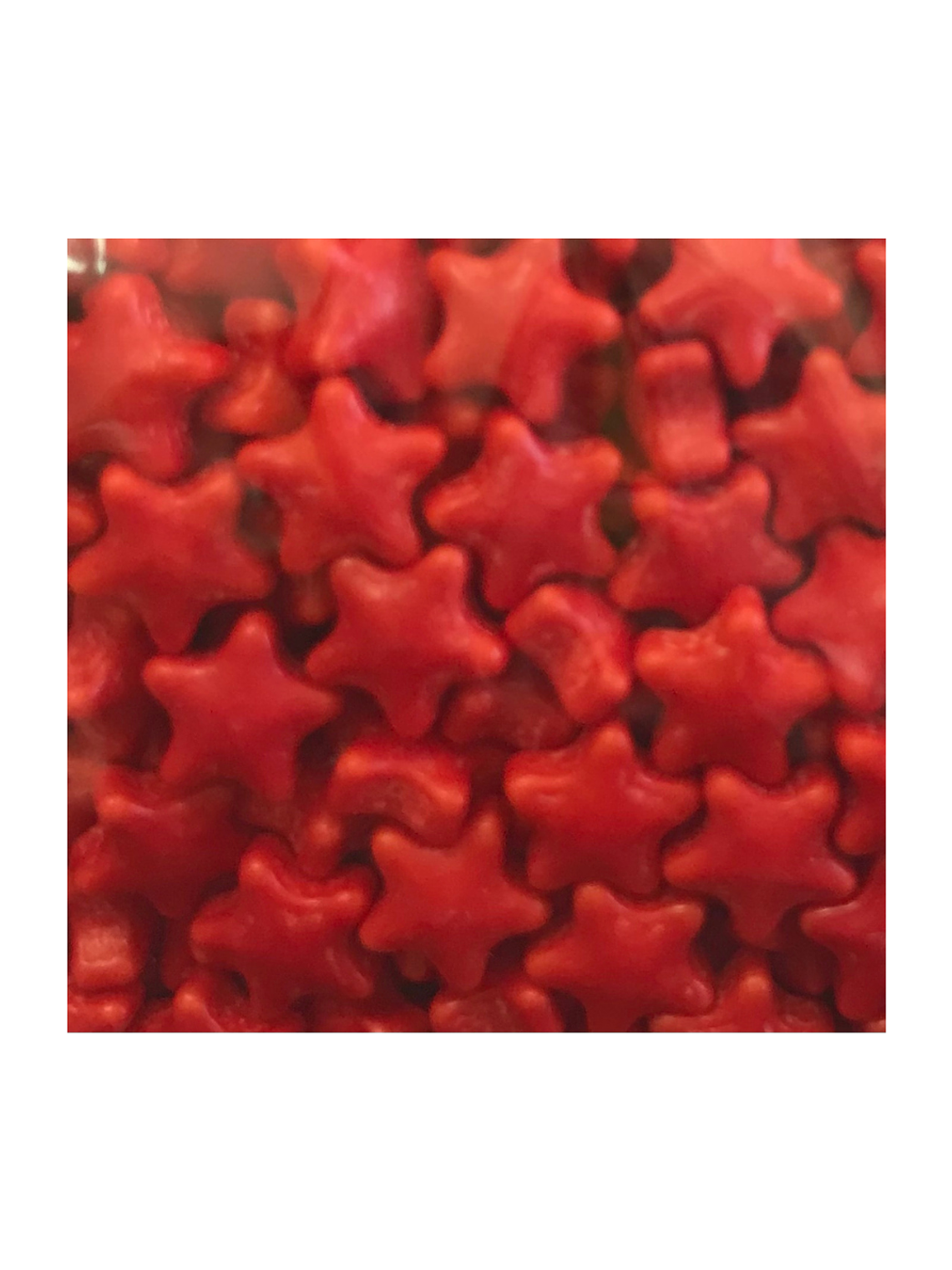 Sprinkles Estrellas 7mm Guttche 100 grs Rojo 1
