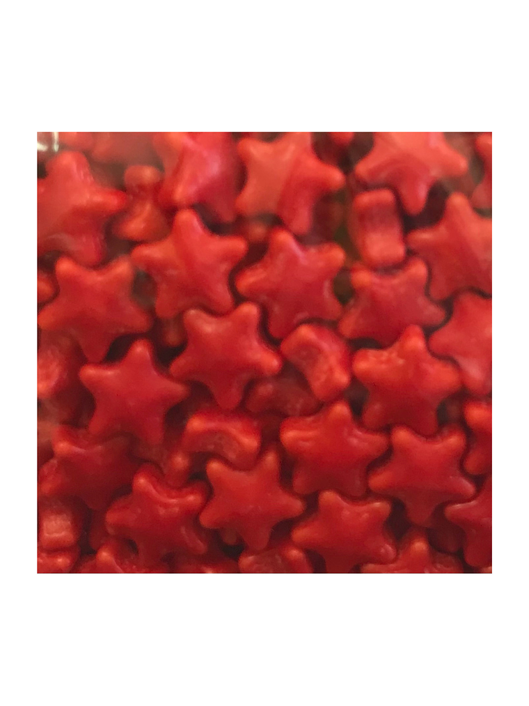 Sprinkles Estrellas 7mm Guttche 100 grs Rojo 1