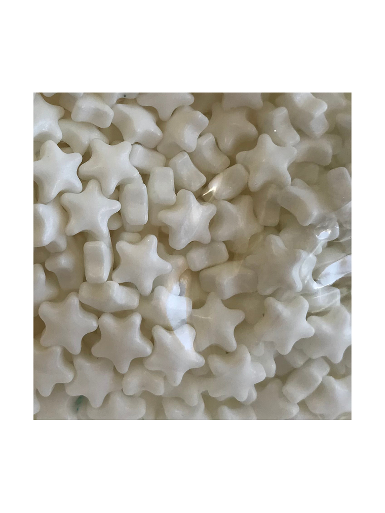 Sprinkles Estrellas 7mm Guttche 100 grs Blanco 1