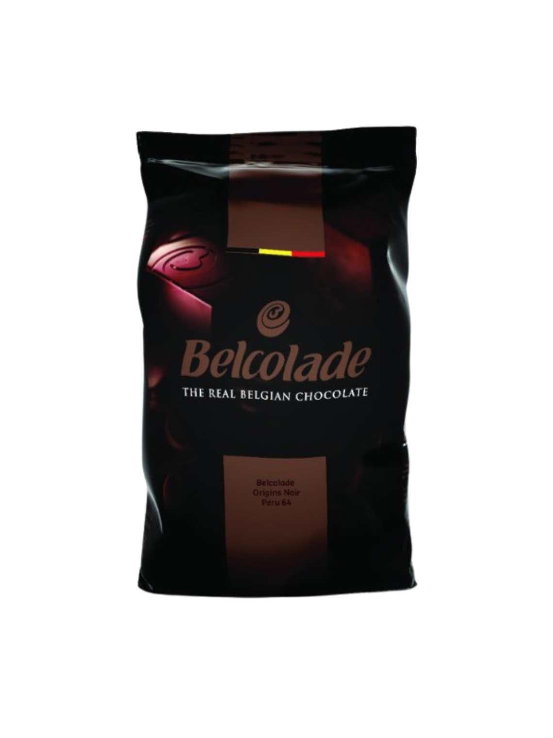Chocolate Belcolade Origen Perú 64% Cacao Amargo 1kg 1