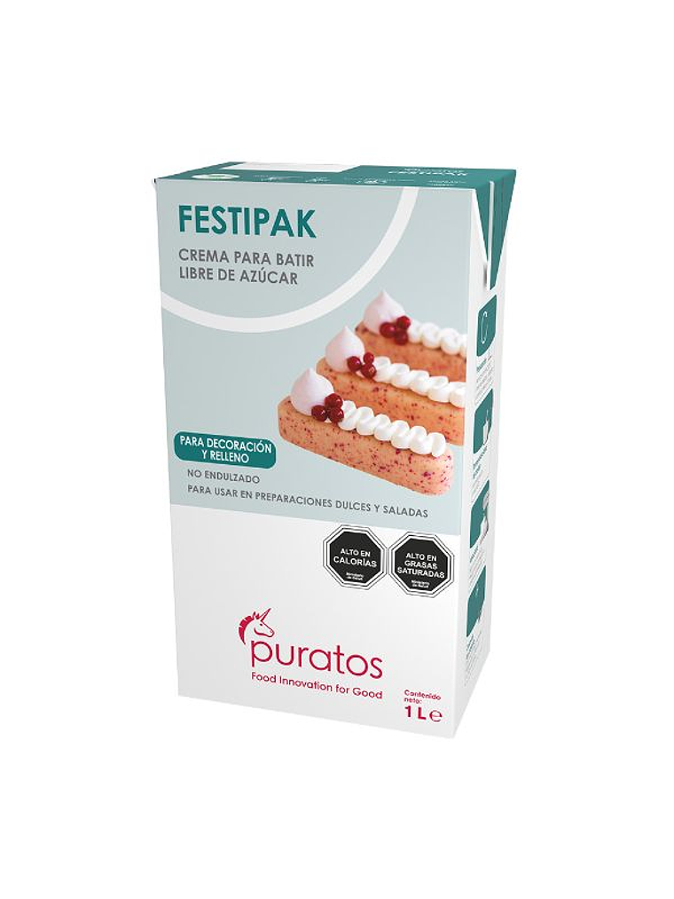 Crema Para Batir Festipak Puratos 1lt 1