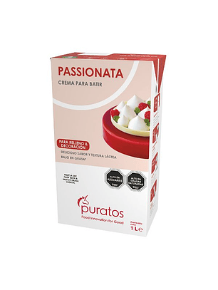 Crema Para Batir y Relleno Passionata Puratos 1lt
