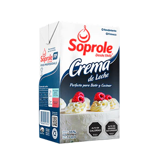 Crema de Leche Soprole 35% Grasa 1lt