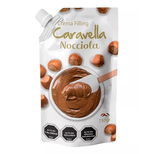 Crema De Relleno Caravella Nocciola Filling 750 Grs (Tipo Nutella)