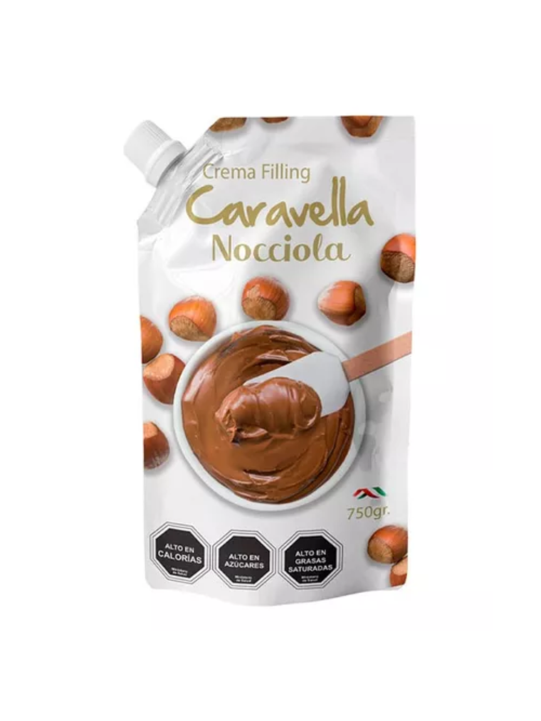 Crema De Relleno Caravella Nocciola Filling 750 Grs (Tipo Nutella) 1