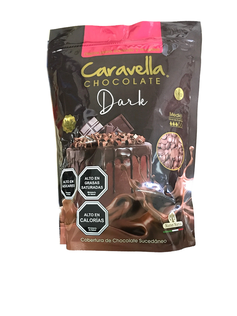 Cobertura De Chocolate Caravella Negro 1 kg 1