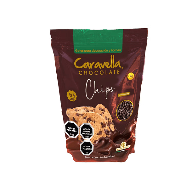 Chocolate Chips Caravella Semiamargo 1 Kg 1