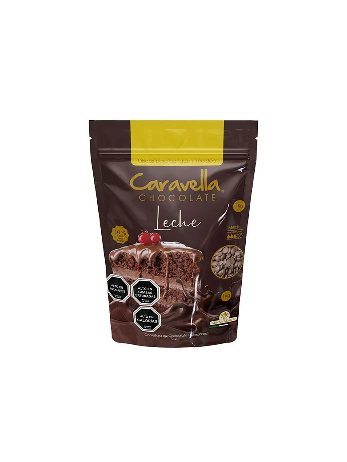 Cobertura De Chocolate Caravella Leche 1 Kg 1
