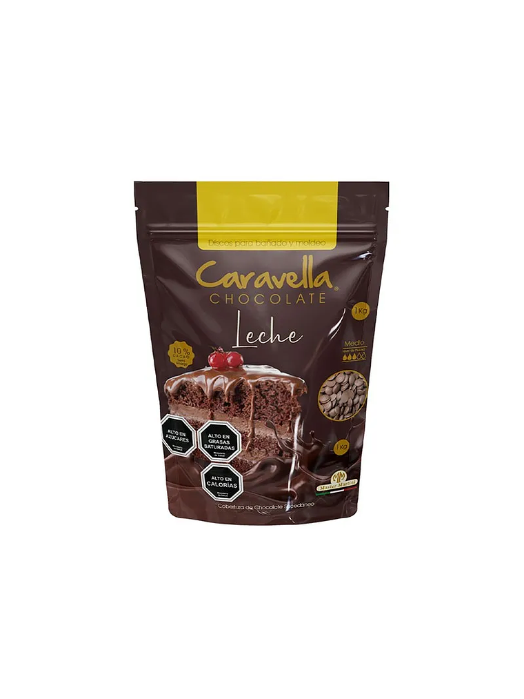Cobertura De Chocolate Caravella Leche 1 Kg 1