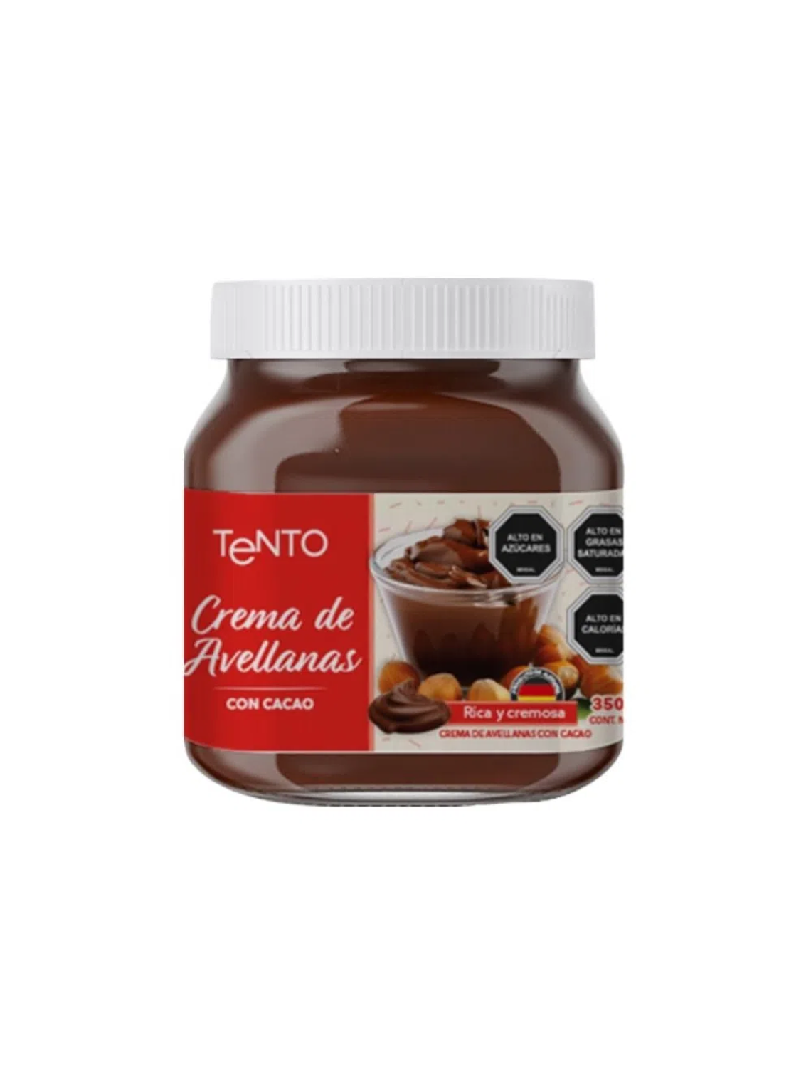Crema de Avellanas con cacao Tento 350grs (Tipo Nutella) 1