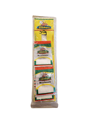 Bicarbonato de Sodio Bolsitas o Cartón Completo 30gr cada bolsita